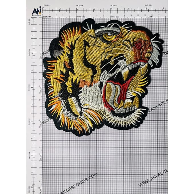 Roaring Lion Embroidered Sew Patch