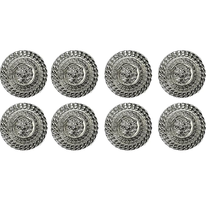 Lion's Pride Metal Buttons(Pack of 8 Buttons)