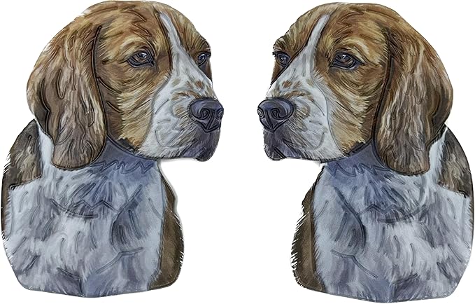 Sniffing Beagle Dog Heat Transfer Patch