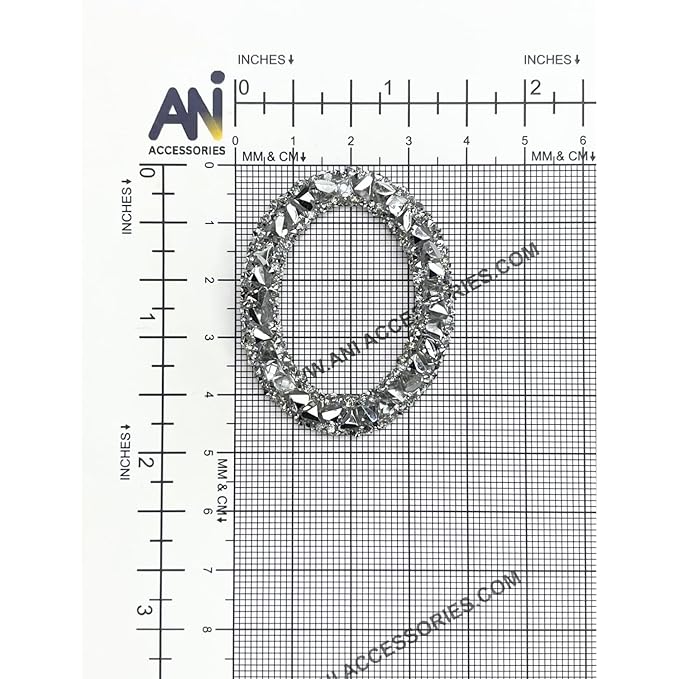 Letter N White Sparkling Rhinestone Patch