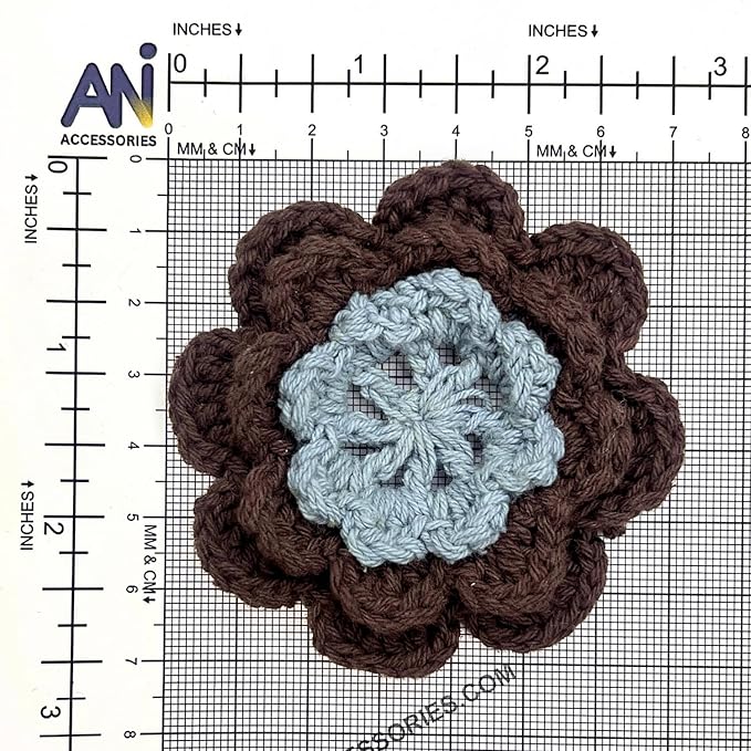 Flower Layered Crochet Sew Patches