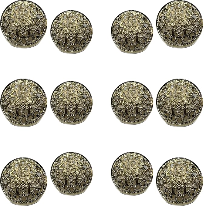 Petal Perfection Metal Buttons(8 Big + 8 Small)