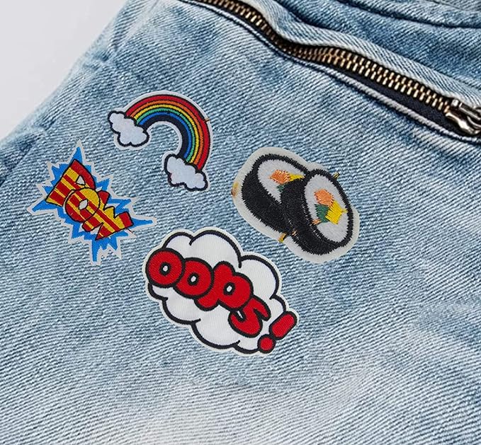 Rainbow, Sushi, and POW Patch Set