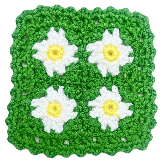 Granny Square Crochet Sew On Applique Patches