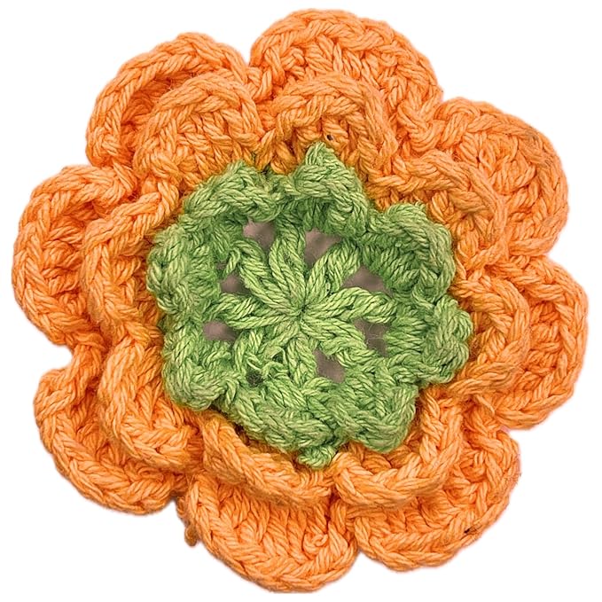 Flower Layered Crochet Sew Patches