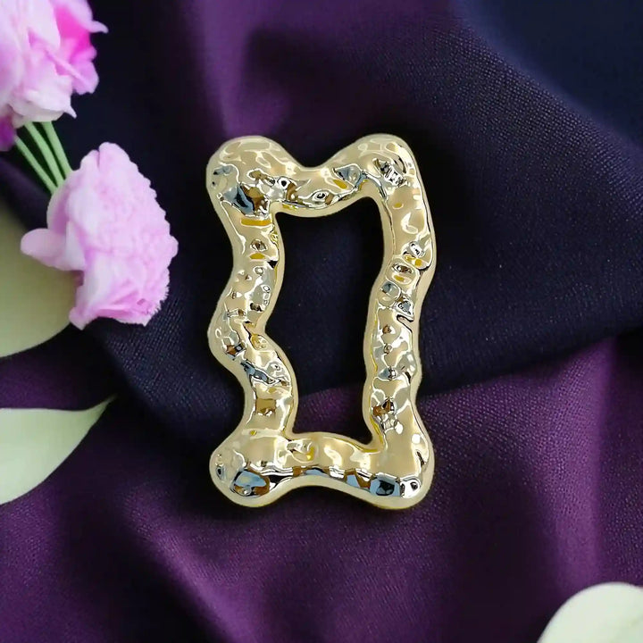 Textured Freeform Wave Buckle