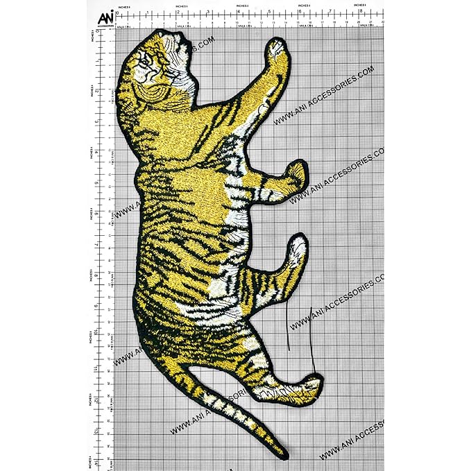 Walking Tiger Sew Large Patch