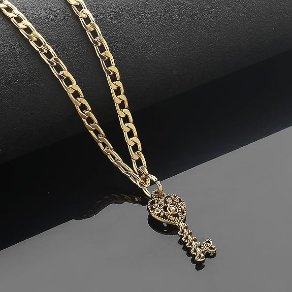 Aluminum Chain With Metal charm Men's Double Coated Popular Chain For Men Boys Girls Stylish Chains Boyfriend