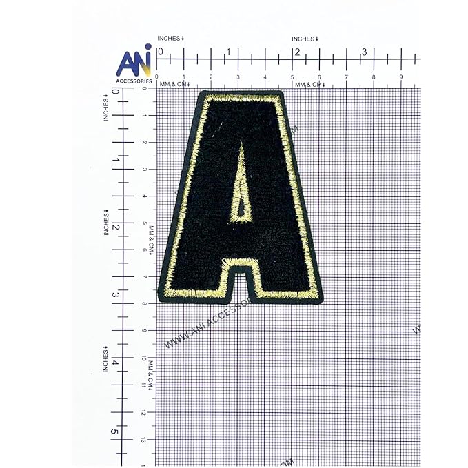 Letter A Hot fix Or Sew Patch