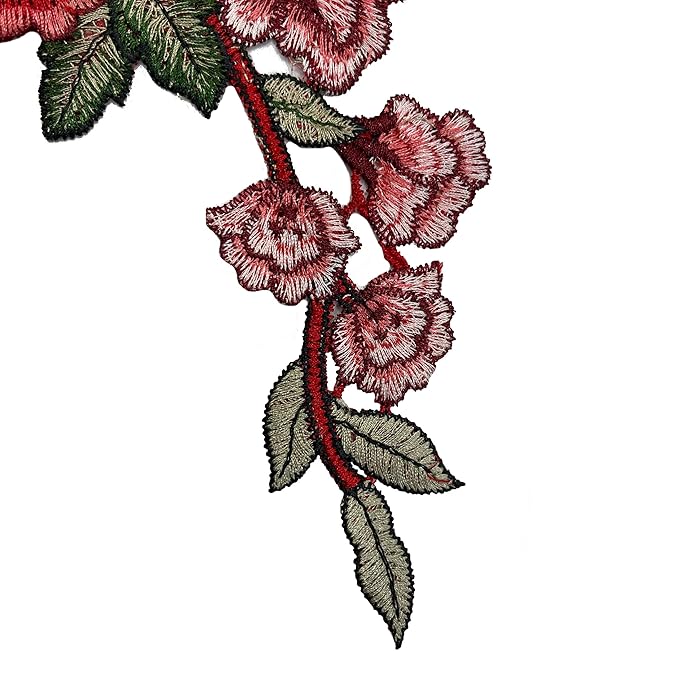 Embroidery Flower Patch for Men's & Women's Fashion