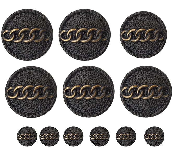 Intricate Chain Link Buttons | 19mm(30L) & 21mm(34L) – Ani Accessories