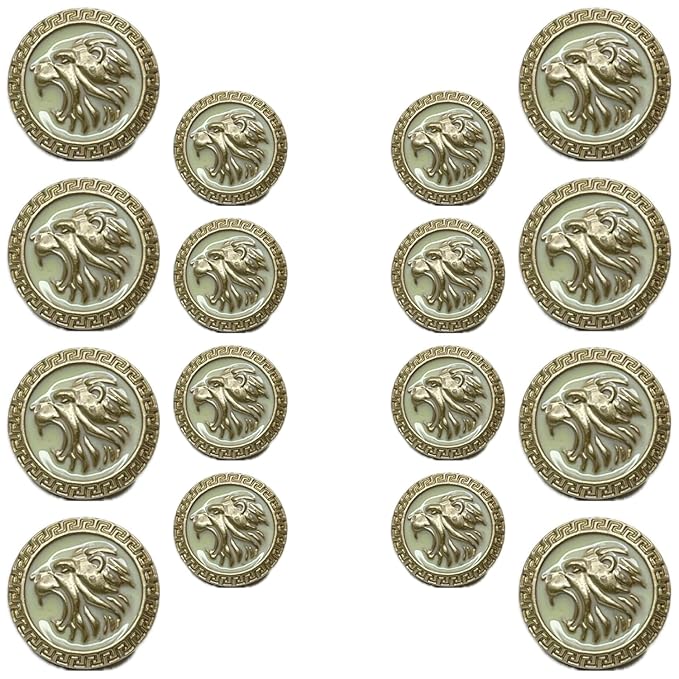 Royal Roars Lion Abs Shank Buttons