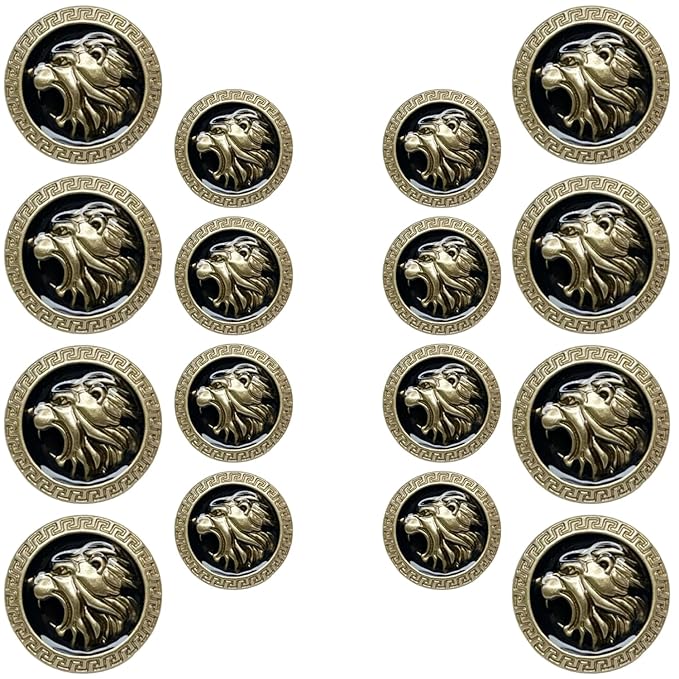 Royal Roars Lion Abs Shank Buttons