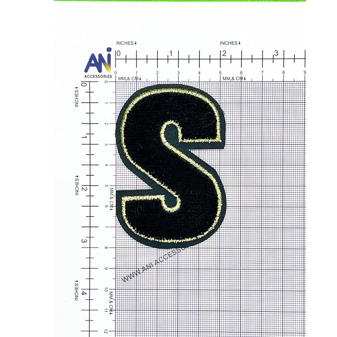 Letter C Hot fix Or Sew Patch