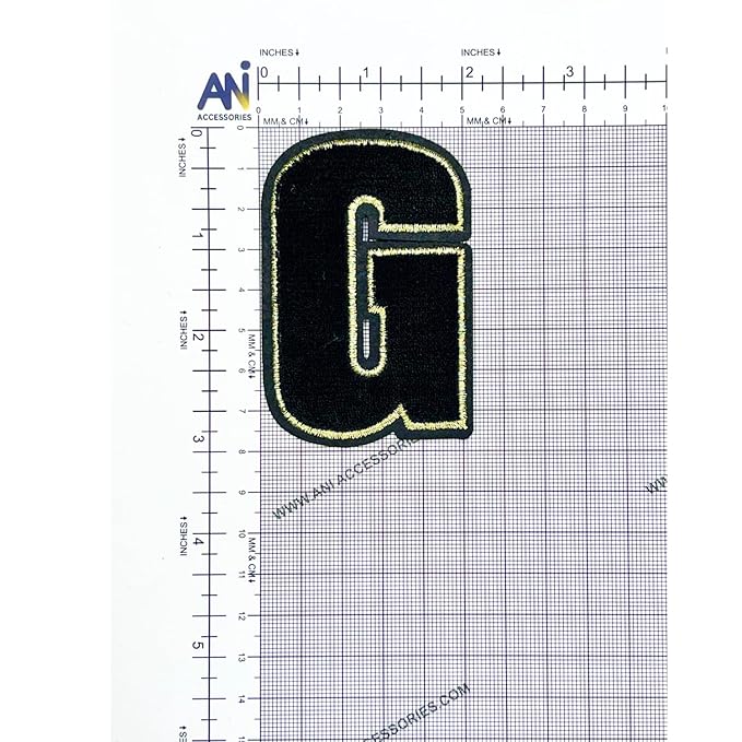 Letter C Hot fix Or Sew Patch