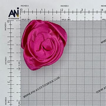 Satin Rose Design Sew Patch
