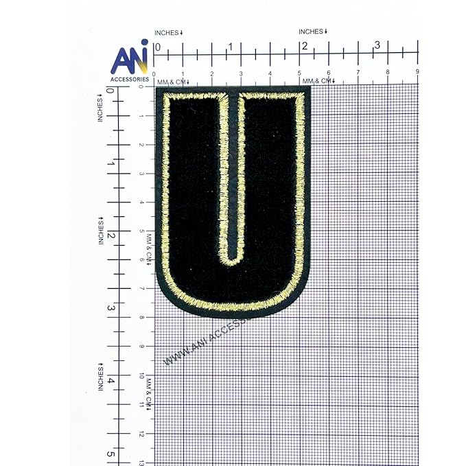 Letter C Hot fix Or Sew Patch