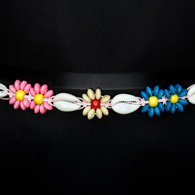 Bohemian Floral and Beaded Belt