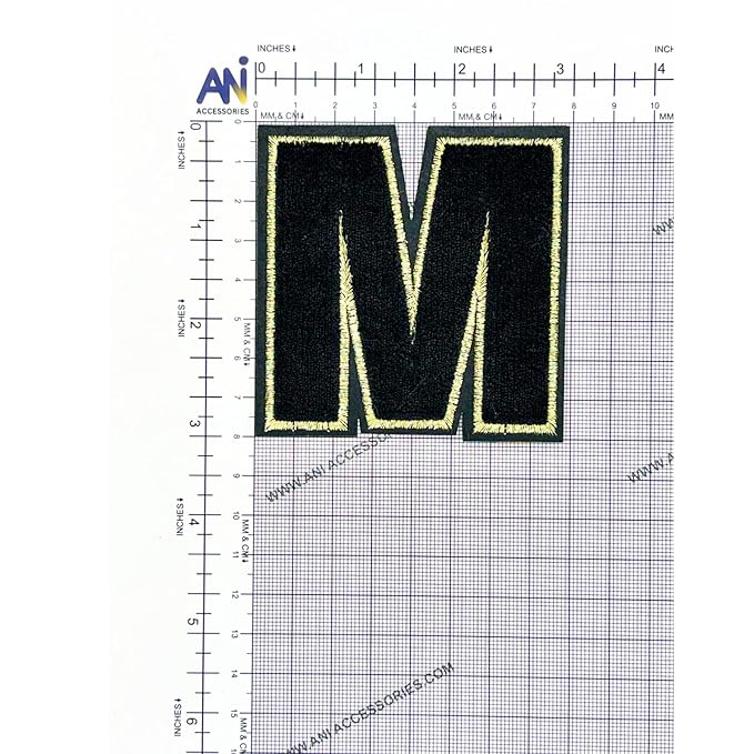 Letter C Hot fix Or Sew Patch
