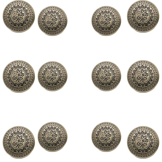 Silver Symphony Metal Buttons