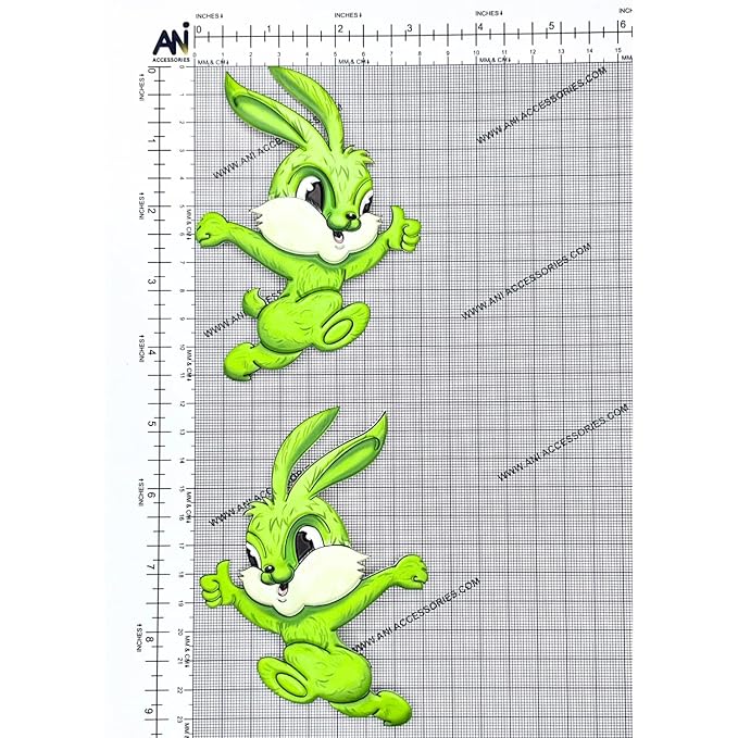 Runing Bunny Heat Transfer Pvc Patch