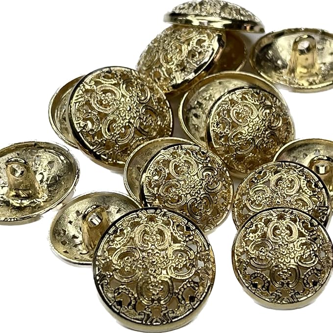 Petal Perfection Metal Buttons(8 Big + 8 Small)