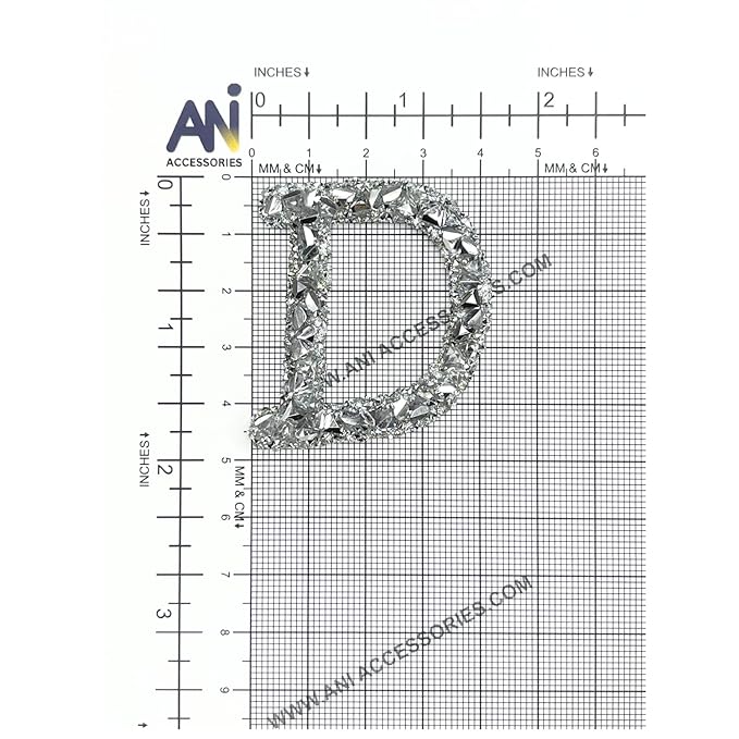 Letter N White Sparkling Rhinestone Patch