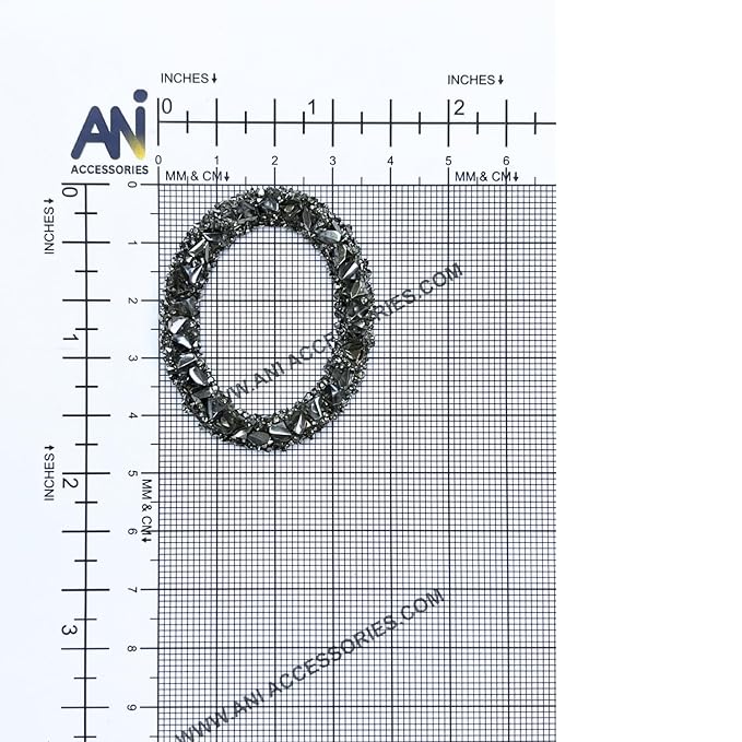 Letter S Black Sparkling Rhinestone Patch