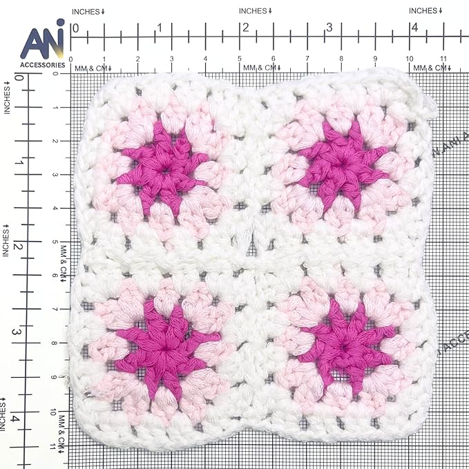 Granny Square Crochet Sew On Applique Patches