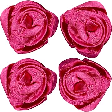 Satin Rose Design Sew Patch