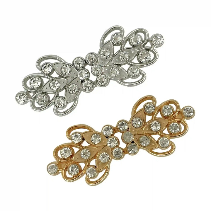 Crystal Arabesque Jeweled Frog Closure Buttons