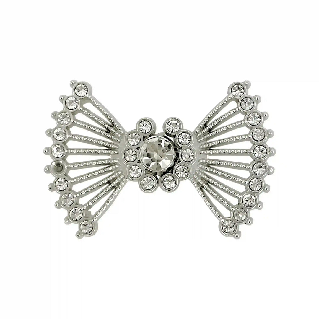 Vintage Style Crystal Rhinestone Metal Frog Closure Buttons