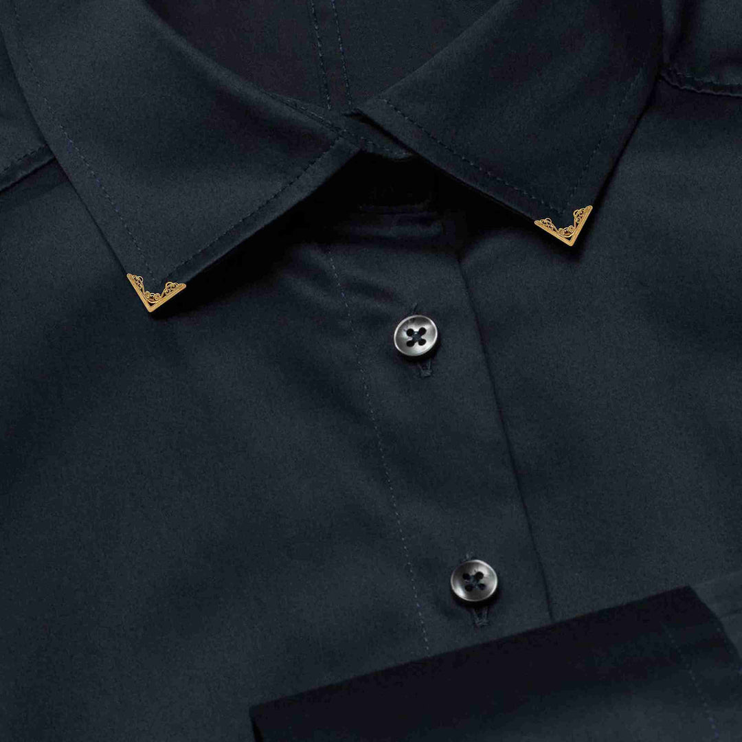 Stylish Golden Elegance Collar Tip