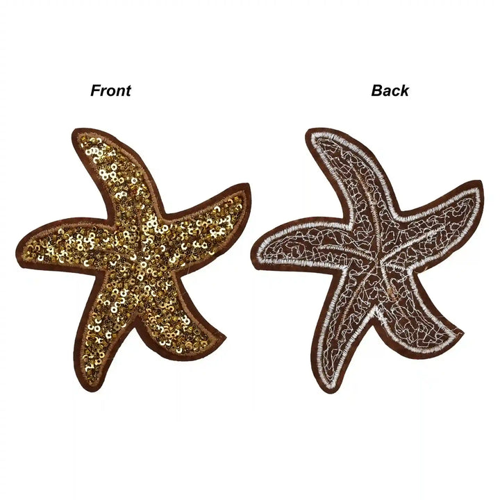 Sequins Star Fish Sew Patch