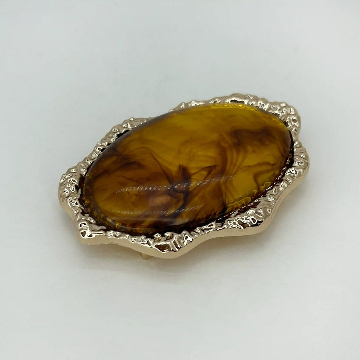 Abstract Oval Stone Buckles