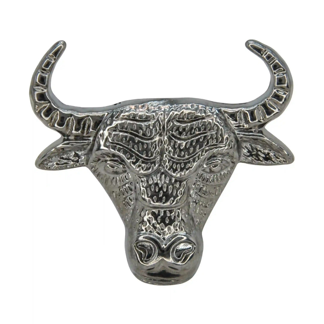 Bull Style Metal Brooch