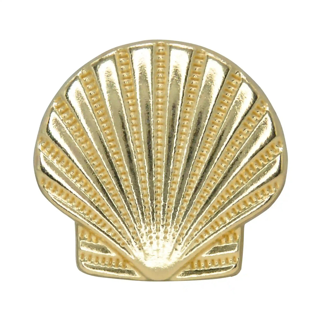 Scallop Sea Shell Metal Buttons | 50mm(80L)