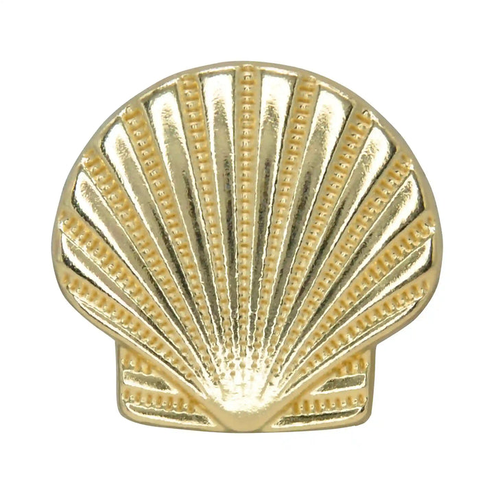 Scallop Sea Shell Metal Buttons | 50mm(80L)