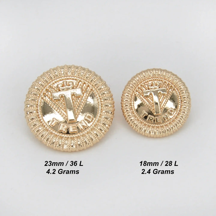 Gear mosaic inspired T button | 18mm (28L) & 23mm (36L)