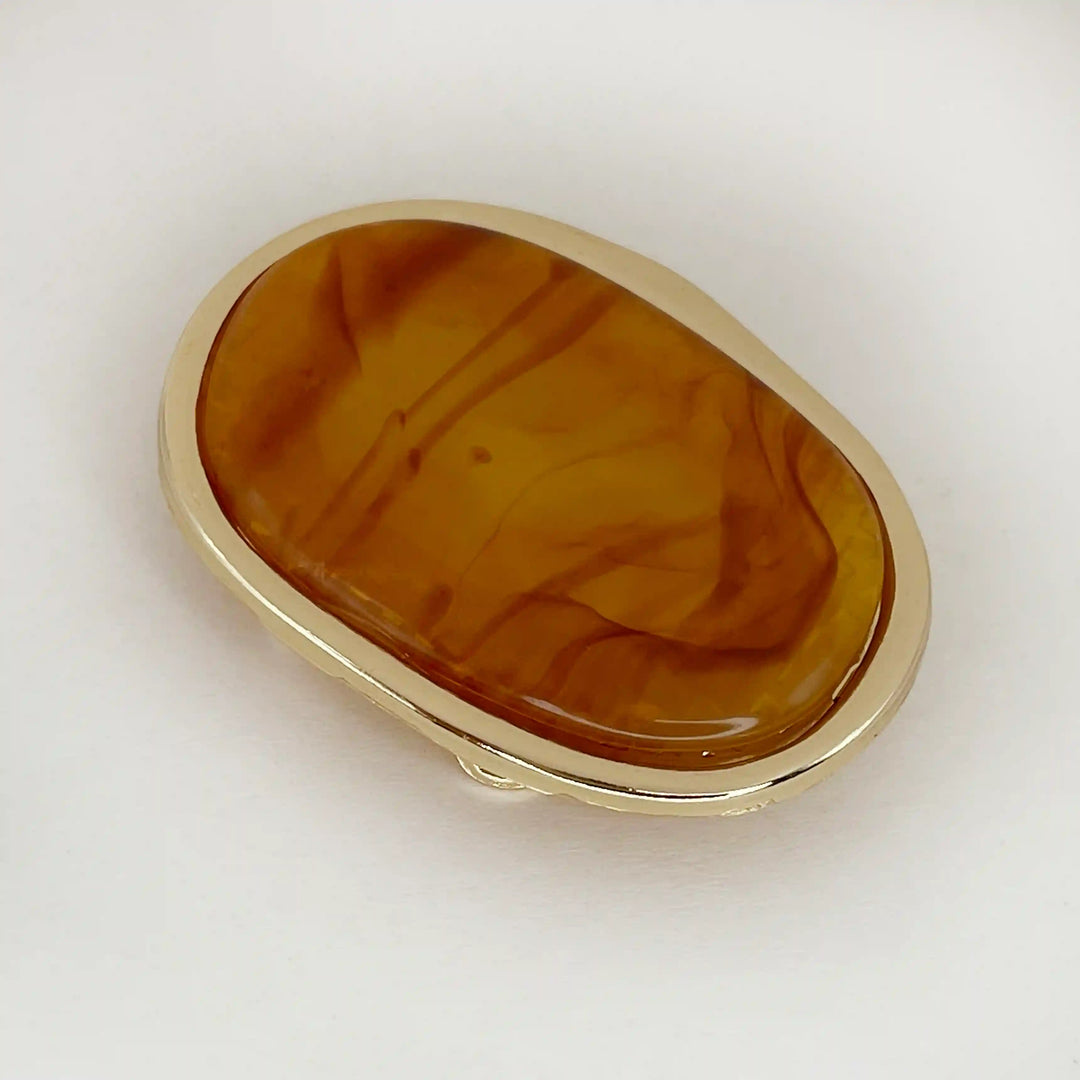 Vintage Marble Oval Buckle