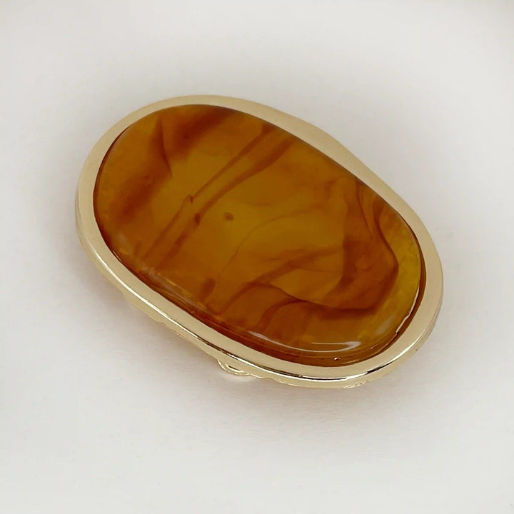 Vintage Marble Oval Buckle