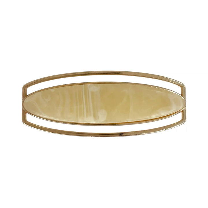 Marble Oval Gold Buckle