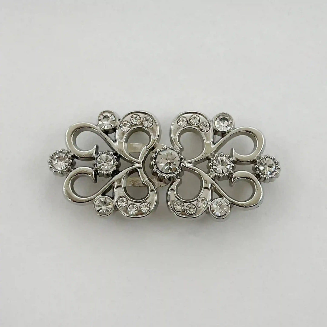Swarovski-Style Crystal Frog Closure Buttons