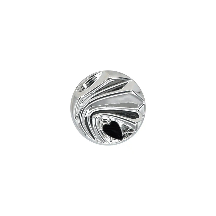 Abstract Wave Designed Metal Button | 18mm (28L), 20mm (32L) & 25mm (40L)