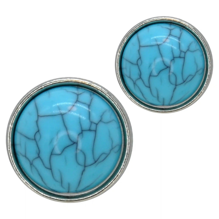 Turquoise Stone Button | 13mm(20L)