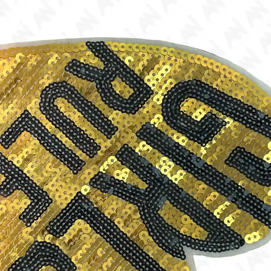 Sequins Girls Rule Patch