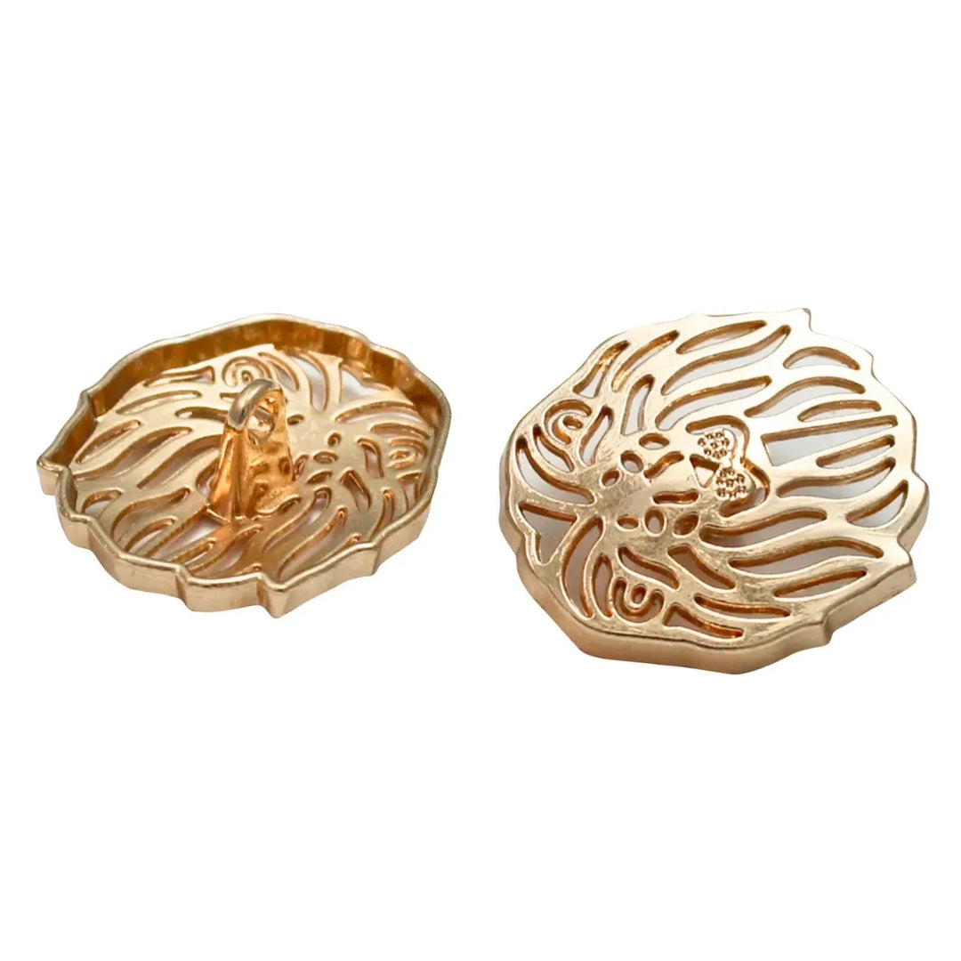 Laser Cut Lion Metal Buttons | 19mm(30L) & 24mm(38L)
