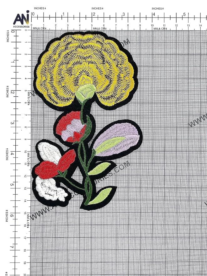 Unique Blossom Design Sew Patch