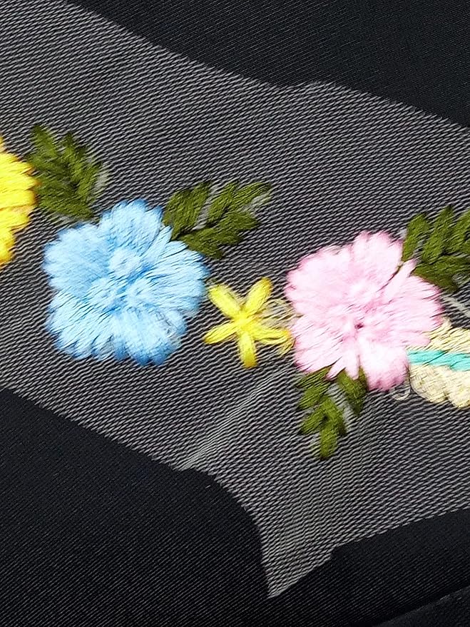 Detailed Floral Embroidered Colorful Patch