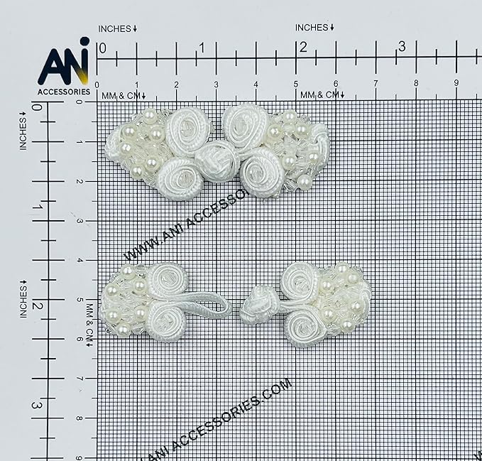 Beaded Floral Pankou Fastener